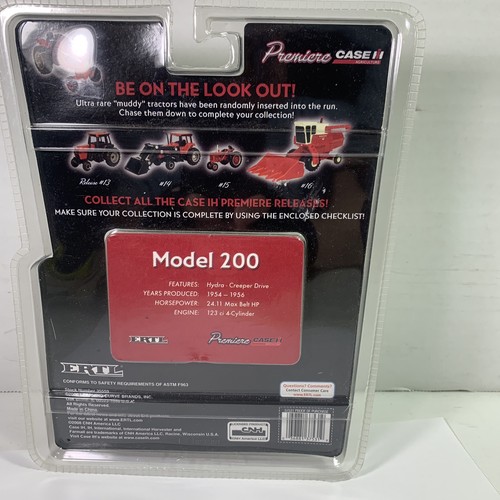 ERTL Tractor Escala 1:64 Modelo 200 Die Cast Premiere Estuche Tarjeta Coleccionista Nuevo de Lote Antiguo - Imagen 6 de 9