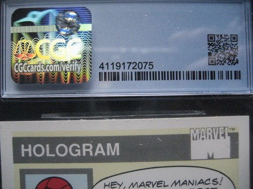 1990 Marvel Universe Series 1 Impel #MH3 Silver Surfer Hologram CGC 9 Mint - Picture 7 of 7