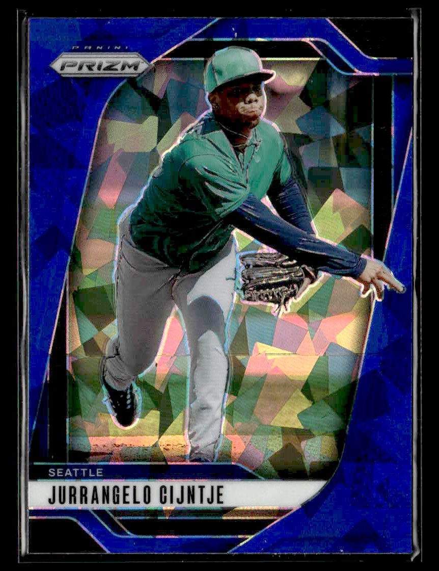 2025 Panini Prizm - Blue Ice Prizm - #238 Jurrangelo Cijntje - Seattle Mariners