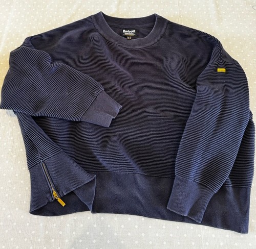 Barbour International Delta Knit Women’s Jumper Navy Size 18 - Picture 2 of 11