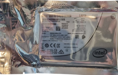 Intel 1.92TB S4510 SSD SATA 6Gb/s 2.5" Internal SSD SSDSC2KB019T8 SATA III - Picture 2 of 2