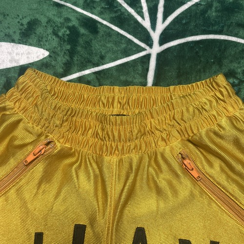 Milano Di Rouge Shorts adult xxs Tyson yellow Spell Out black Athletic Short - Picture 13 of 23