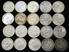 $10 FACE 20 COINS 90% SILVER HALF DOLLARS KENNEDY WALKING LIBERTY FRANKLIN NR