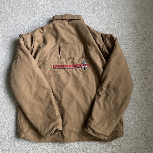 Carhartt Men's Brown Flame Resistant FR Canvas Jacket Quilted Lined NFPA 2112 - Picture 4 of 16
