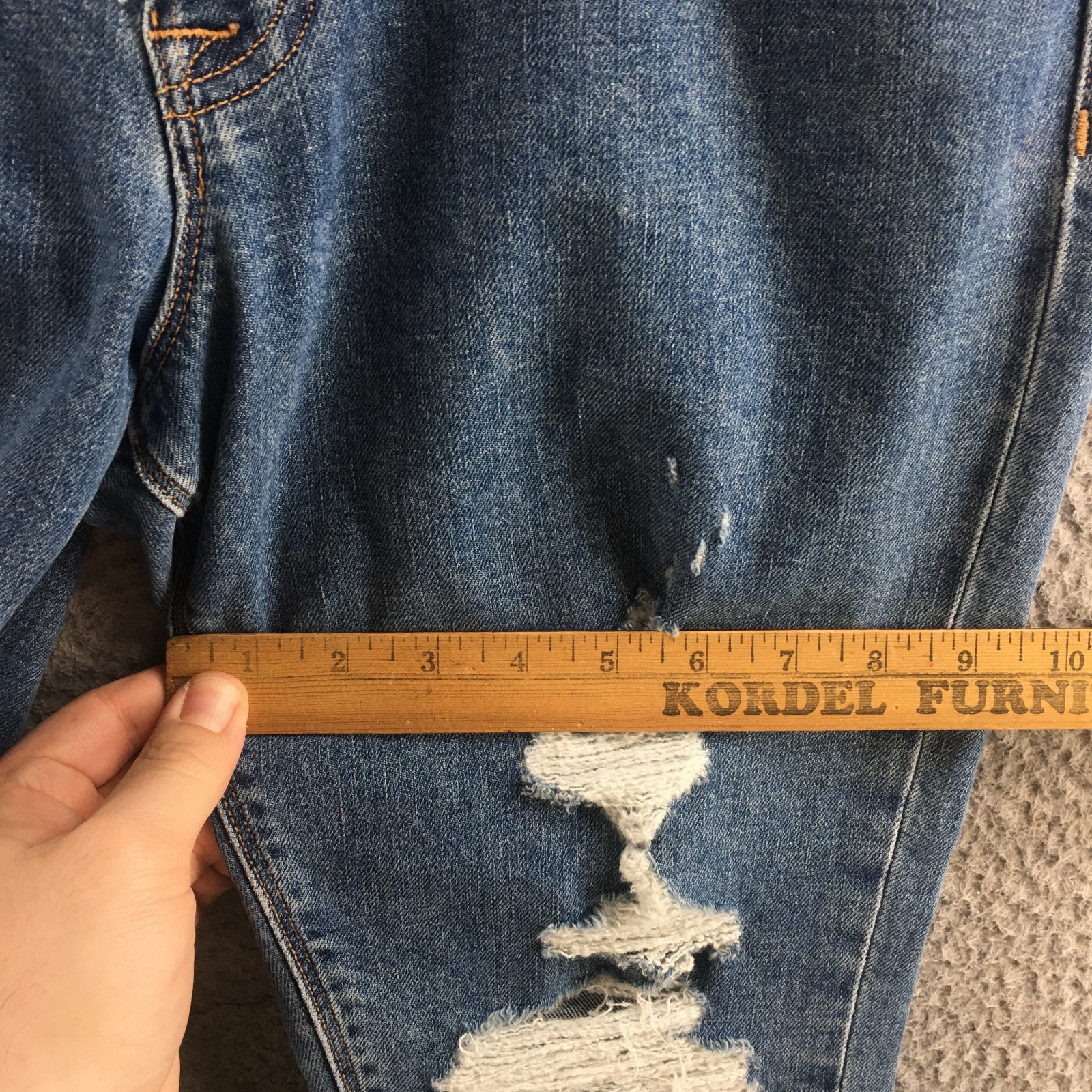 Hudson Luxe Crop Riley Relaxed Straight Jeans Womens 28 Blue Denim Button Fly