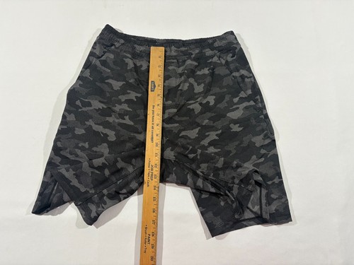 Lululemon Pace Breaker Linerless Shorts 9" Mens Camo Athletic Running Gym Gray M - Picture 4 of 10