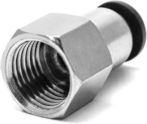 QWORK - 10 Pack Pneumatic Push to Connect Air Fittings, 1/4 Inch Tube OD X 1/4 I - Bild 3 von 12