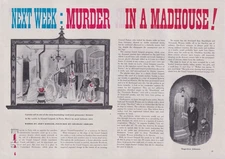 Next Week: Murder: Chas Addams magazine spread 1950
