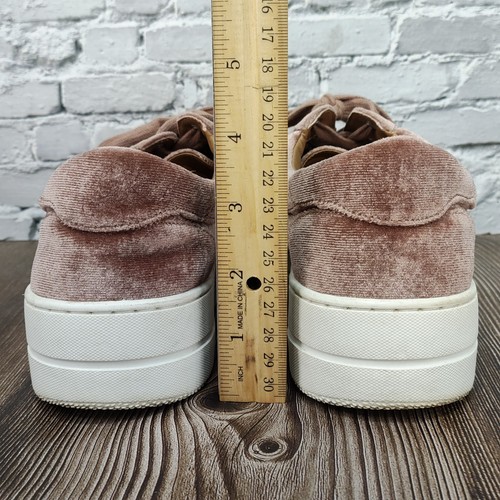 STEVEN Comfort NC Nitro Mauve Pink Velvet Embroidered Sneaker Shoe US 9 Platform - Picture 11 of 17