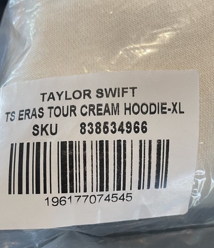 Taylor Swift The Eras Tour Almond Hoodie Size XL - Brand New!!! - Picture 5 of 6