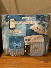 NWT Sanrio Hello Kitty and Friends Cinnamoroll Stripe Ribbon Cargo Tote Bag