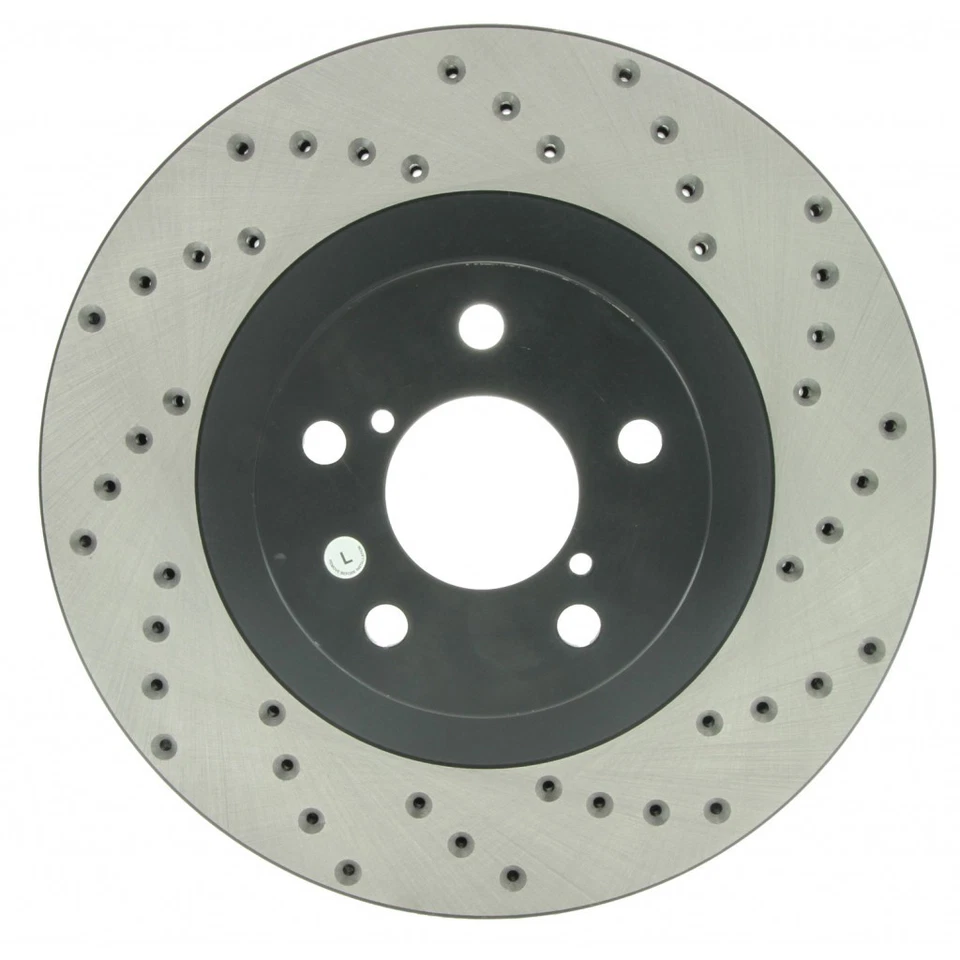 Rotor de freno StopTech para Subaru Legacy 2000-2004 perforado - lado del conductor delantero Foto 3 de 4