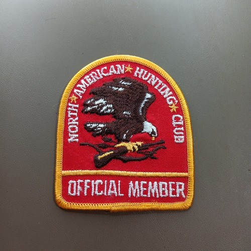 Vintage North American Hunting Club Official Member Patch Red Yellow Brand New - Picture 6 of 9