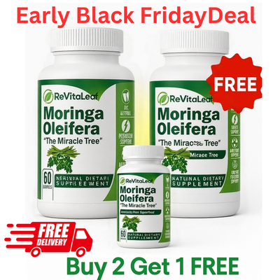 #ad #ad ReVitaLeaf Moringa Oleifera The Miracle Tree 100% Natural Superfood 60 Capsules $97.99