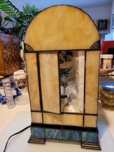 Tiffany Style-Stained Glass Clock "Paradise" - Bild 10 von 13