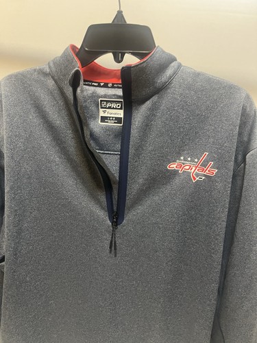 NHL Washington Capitals 1/4 Zip Jacke Herren Authentic NHL Fanatics L Pullover - Bild 6 von 10