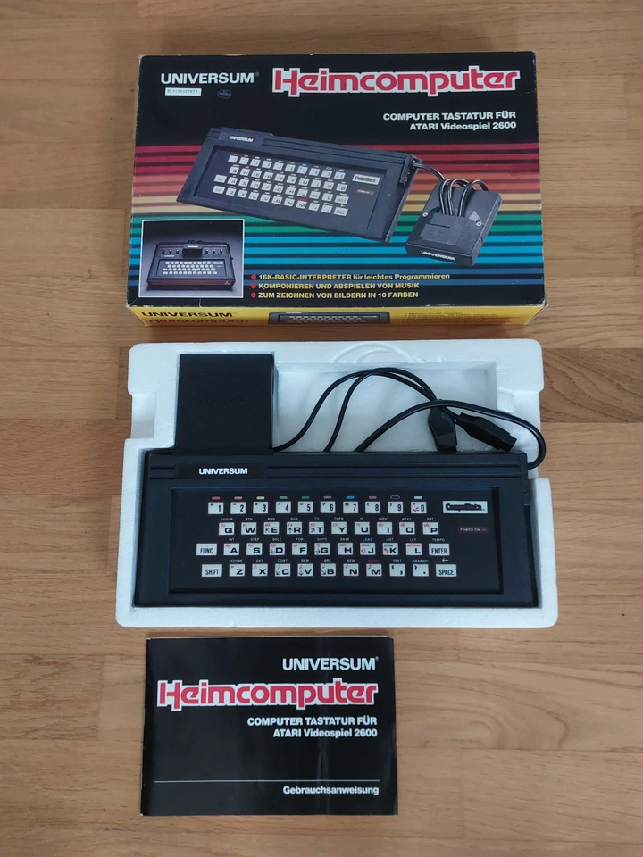Universum Heimcomputer - Computer Tastatur für Atari 2600 in OVP mit Anleitung - Bild 3 von 4
