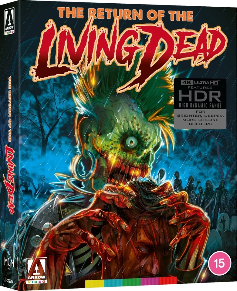 The Return of the Living Dead 4K Limited Edition Blu-ray (UK)[1985] Arrow Slip Foto 2 de 4