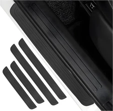 4Pcs Car Door Sill Protector Anti-Scratch Waterproof Rubber Edge Guards Cover