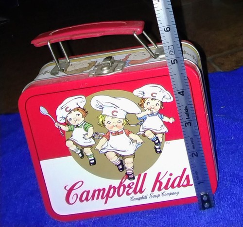 Campbell Kids 1998 Metall Mini Brotdose mit Griff und Vintage - Bild 4 von 5
