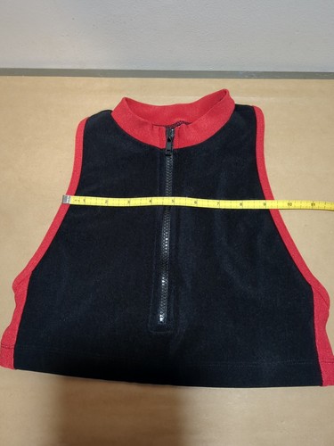 Pro Spirit Größe Medium Oberteil Reißverschluss Racerback rot schwarz - Bild 7 von 7