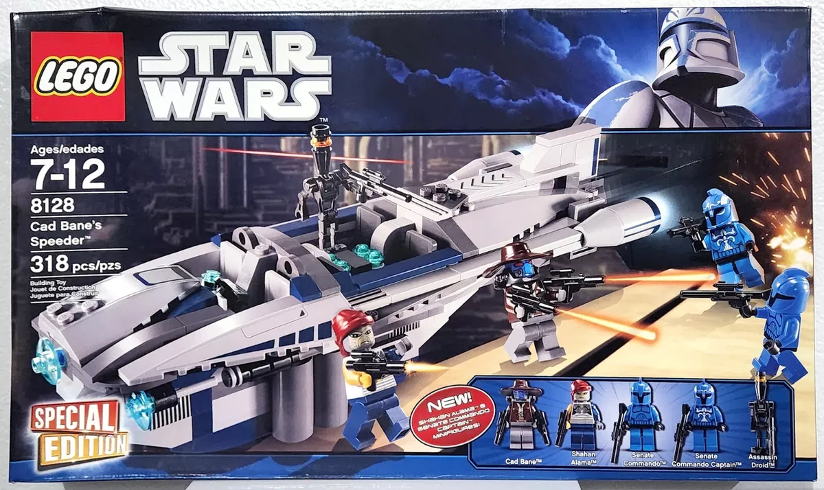 LEGO Star Wars Set 8128 CAD BANE S SPEEDER Senate Commando Authentic In Box