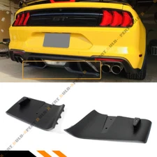 For 18-2023 Ford Mustang GT Rear Bumper Diffuser Valance Ro Style Aero Foil Kit