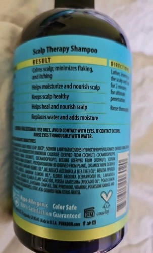 Purador Scalp Therapy Shampoo Daily Dry-Scalp Treatment & Less Flakes 16 oz S151 - Picture 2 of 2