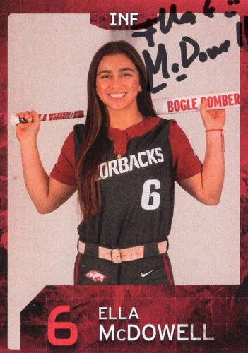 Arkansas Razorbacks 2025 SGA Autographed Softball Auto Trading Cards - You Pick! - Picture 8 of 23