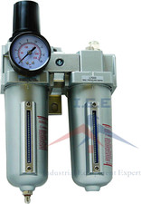 1/2" Compressed Air Moisture Filter Regulator Oiler Separator Lubricator Combo