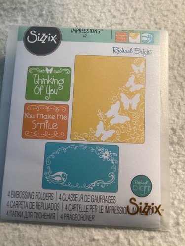 SIZZIX 4 Texture Impressions Embossing Folder - BUTTERFLY MIGRATION SET 656982 - Bild 4 von 4