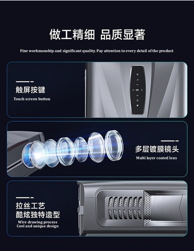 Proyector HD, enfoque automático inteligente 4K cine en casa Android 9.0,2.4/5.0 WiFi - Imagen 3 de 17