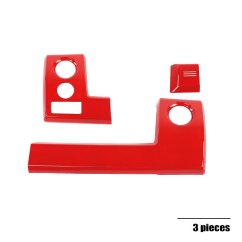 3x Center Console Dashboard Panel Cover Trim Bezels For Ford F150 2009-2014 Red - Bild 9 von 9