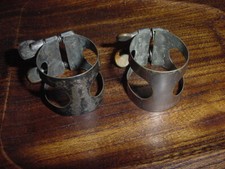 SAMPLER PAIR OF VINTAGE B FLAT CLARINET LIGATURE s 40s/50s