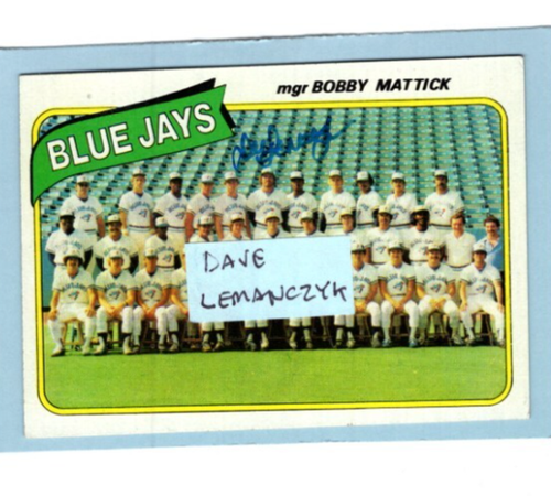 Autographed Blue Jays 1970's 80's 90's 2000's Avg EX+ 25 % off after 4 cards #2 - Picture 10 of 52