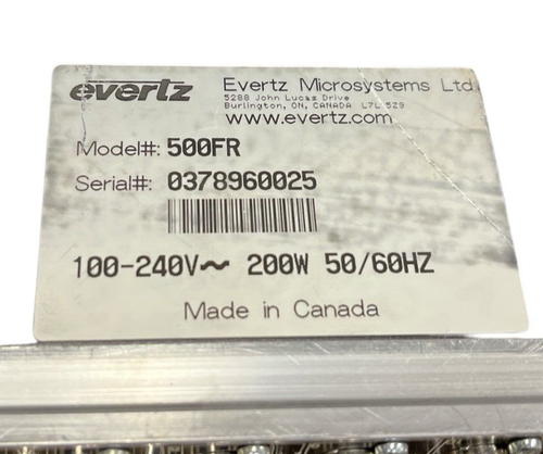 Evertz 500FR Compact Distribution Frame 6x 500DCDA-HD Cards - Picture 4 of 4