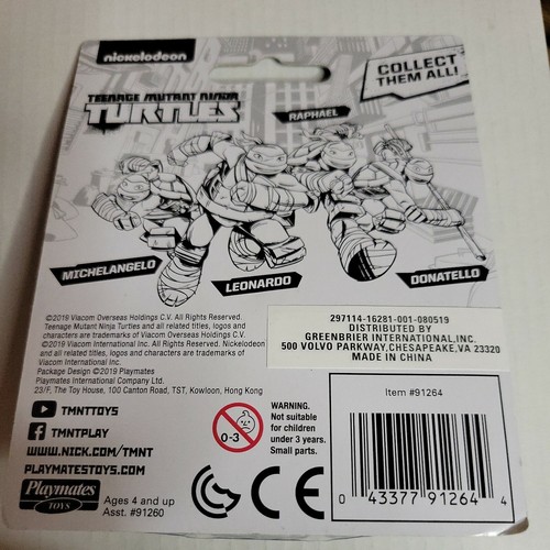 Figura Raphael 2" 2019 Teenage Mutant Ninja Turtles Playmates TMNT RAPH - Imagen 2 de 2