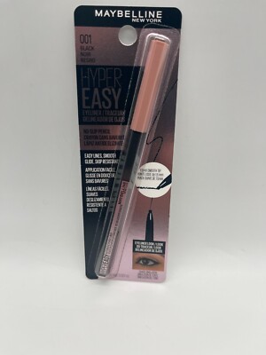 Maybelline New York Hyper Easy No Slip Pencil Eyeliner Makeup Black 001