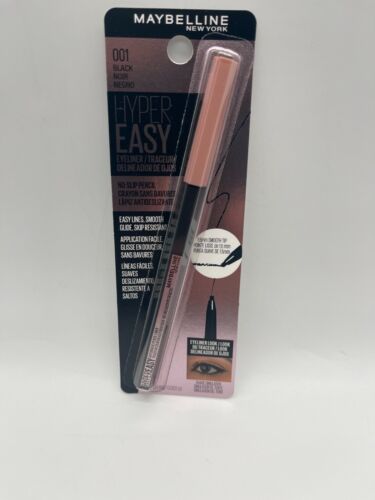 Maybelline New York Hyper Easy No Slip Pencil Eyeliner Makeup Black 001