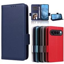 For Google Pixel 9 Pro 9 8 Pro 8A 7A 6 Pro PU Leather Case Flip Shockproof Phone