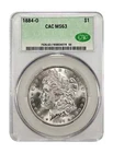 1884-O Morgan Silver Dollar CACG Certified MS63