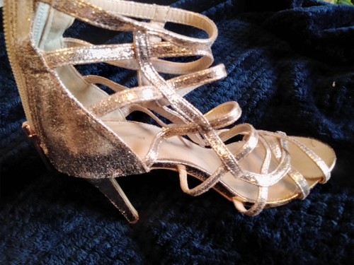 Rose Gold Caged Stiletto Sandal By Very size uk 4 ( 37) - Picture 2 of 4