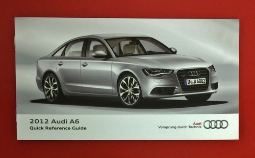 2012 Audi A6 Owners Manual Set w/MMI NAVIGATION 2012 Audi A6 Owner's Manual Set - Imagen 6 de 12