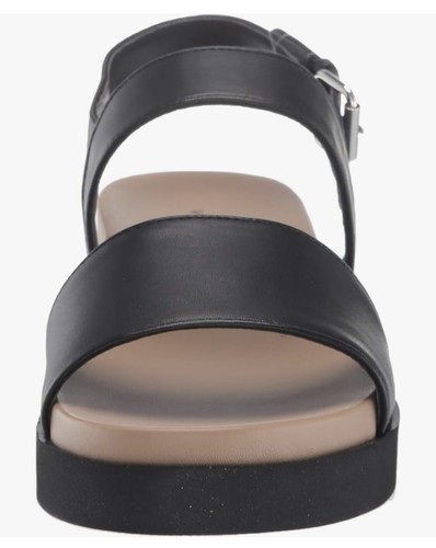 NEW /Box Via Spiga Women's Davi Platform Sandals Black Leather Size 9 M - Picture 6 of 9