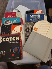 Vntage Scotch, Sony, BASF, Ect Reel to Reel Magnetic Tape