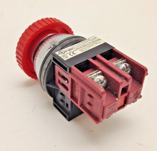 Maruyasu Dengyo Co Pulsante Stop Rosso A30PMD01 Ricambio #6239 - Foto 3 di 7