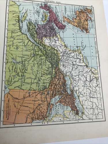 Map 1935: British Columbia The Prairie Provinces Canada East And US East Central - Picture 17 of 24