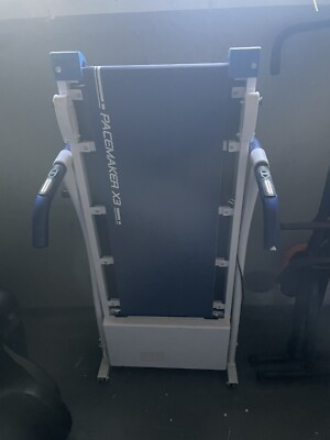 KLARFIT PACEMAKERX3 LAUFBAND 1,5PS PULSMESSER Trainingscomputer Blau-Weiß -BWare