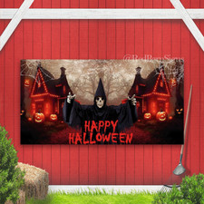 Halloween Garage Door Decorations Halloween Garage Door Banner Skeleton Hallowee