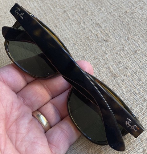 FRAME ONLY Ray-Ban New Wayfarer RB2132 902/57 Tortoise Full Rim 55-18 Sunglasses - Afbeelding 8 van 14